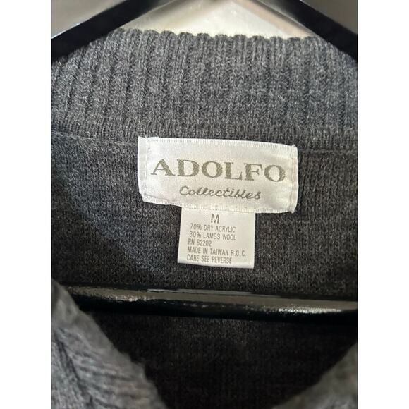 Vintage Adolfo Collared Sweater - Picture 3 of 4